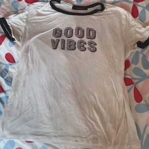 Good Vibes ringer tee